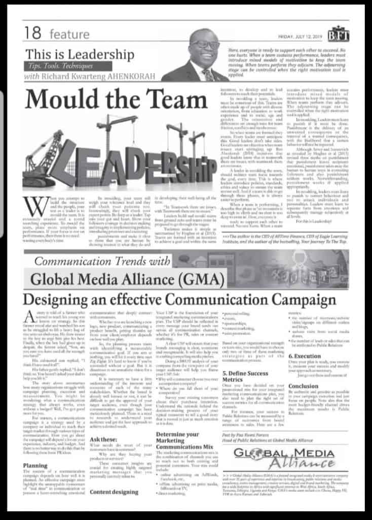 Designing An Effective Communication Campaign-BFT column