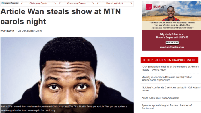 Article Wan steals show