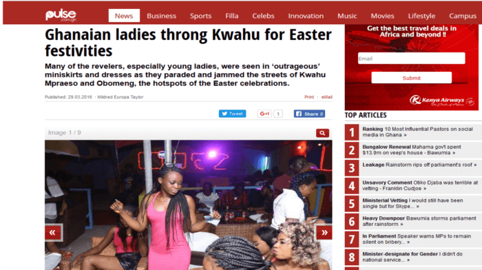 Ghanaian ladies throng