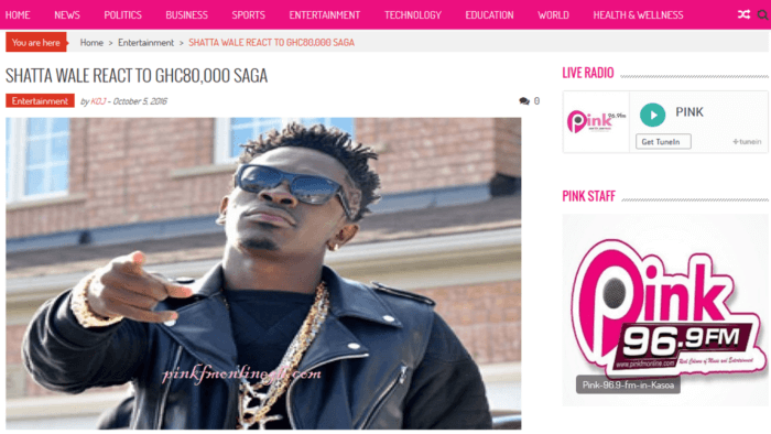 Shatta Wale reacts