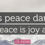 Next Chapter: One of Peace and Inexplicable Joy.